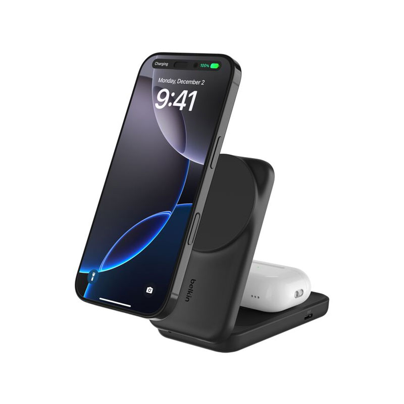 Belkin UltraCharge 2-in-1 Foldable Qi2 25W Magnetic Charger
